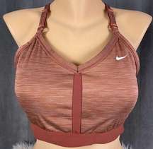 Nike Women's XL Dri-FIT Indy Light-Support Padded V-Neck Sports Bra CZ4456 Rust