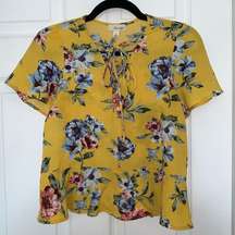 The Outfit Yellow Floral Blouse