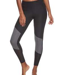 Second Skin Yogo Athletic 8” Inseam Athletic Athleisure Leggings Black Medium