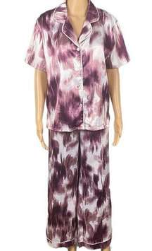 JASON WU- NEW 2-Piece satin pajama set, short sleeve top & pants. Medium. NWT