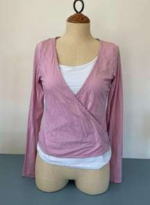 Outdoor Voices womens pink wrap size S