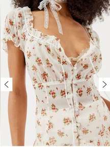 urban outfitters floral sheer blouse