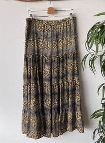 Tolani Boho Abstract Printed Maxi Skirt