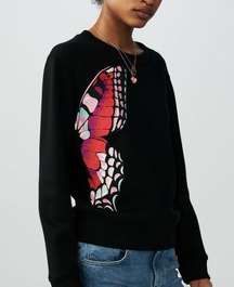 MAJE Theophile Embroidered Sweatshirt