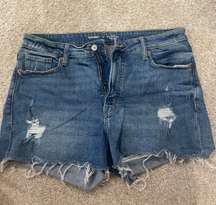 Dark Washed  Denim Shorts