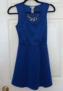 L8ter blue flared dress 