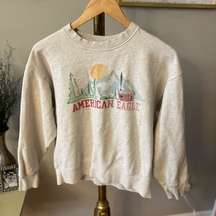 Womens long sleeve crewneck sweatshirt by American Eagle size XS