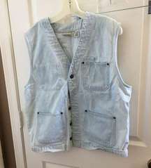 Arizona jean company denim vest large