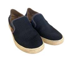 Olukai Pehuea Navy Perforated Slip On Shoes SZ W10