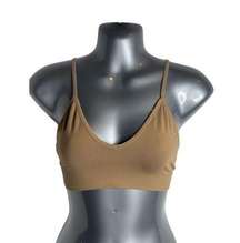 SKIMS Lightweight V-Neck Soft Smoothing Seamless Bralette Sienna Size Medium