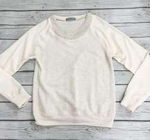 Olivia Moon Cream Embellished Sweater