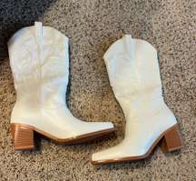 white cowgirl boots