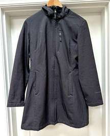 hooded rain jacket with fleece lining Size medium