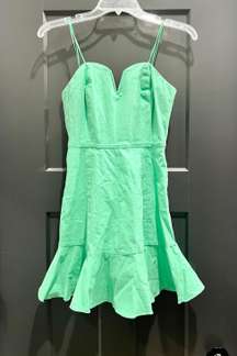 Strapless Green dress