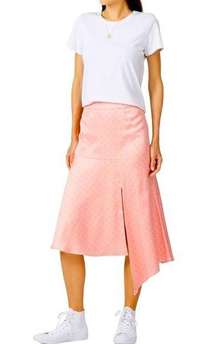 Keepsake Pink Polka Dot Asymmetrical Chateau Skirt