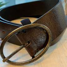 Tommy Hilfiger Brown Leather Belt Size 34