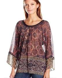 Plenty Tracy Reese Print Boho Top