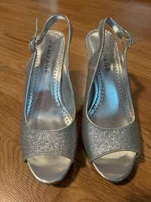 Silver Sparkly Heel