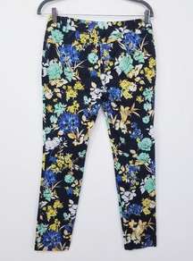 Sachin + Babi Floral Mid Rise Skinny Ankle Pants