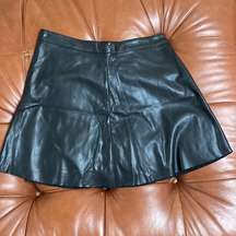 James Jeans Black Leather Skirt