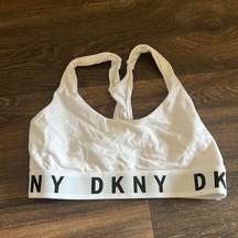 DKNY White Sports Bra