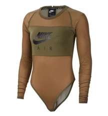 Nike Air Green Mesh Bodysuit Top Shirt