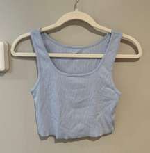 Blue Cropped Tank