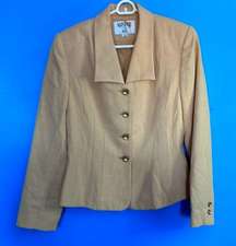 Kasper ASL Fitted Blazer Goldenrod Size 4