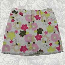 Y2K vintage tropical flower skort sz 8P beach/coconutgirl/floral