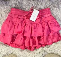 Pink Mini Ruffle Skort