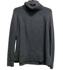 Tahari Women's Small Long Sleeve Grey Turtle Neck Pullover Sweater