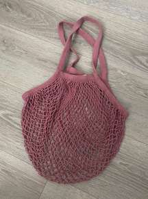 Pink Crochet Bag