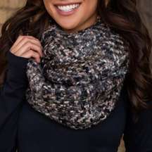 NWT Panache thick chunky blended knit infinity scarf