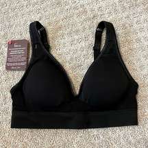 NWT- Felina Black Padded Adjustable Strap Deep V Bra