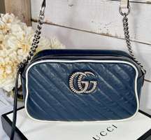 GG Marmont Diagonal Quilted Leather Small Shoulder Bag