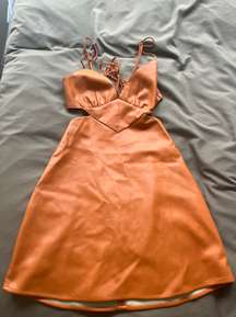 Burnt Orange Mini Dress 