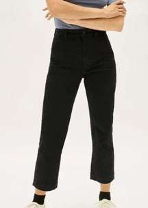 NWT Everlane The Straight Leg Crop Jean in Black