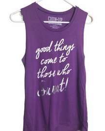 Chin Up Apparel   WOMENS Athletic Sleeveless Tank Size M