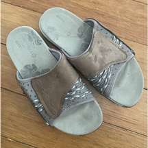 Womens Lilyfern Aluminum Merrell Sandals Light Staining as Pictured size 5 Grey