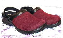 NWOT Drew Savannah Mule Clog Slingback Burgundy