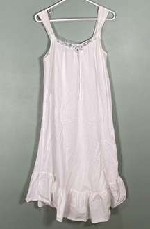 Vintage California Dynasty 100% Cotton Nightgown White