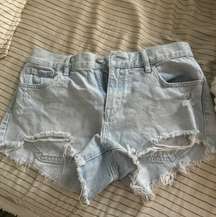 Light-wash Jean Shorts