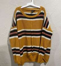 Free for all mustard yellow fall sweater size small