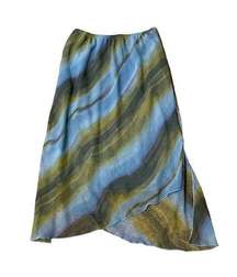 Half Moon Bay Blue Green Y2K Skirt