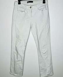 3x1 Jeans 26 Straight Leg High Rise Dune Beige Denim Crop Ankle Cotton Blend