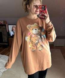 Urban Outfitters: Teddy Bear Holiday Sweatshirt Oversized