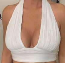 White Marilyn Monroe Halter Top