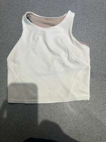 white  wunder train racerback tank top