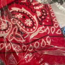 Urban Outfitters NWT  uo red patterned classic cotton bandana