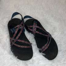 Chacos size Women’s 10 Double Strap Aztec Print Hiking Sandal (See all photos)